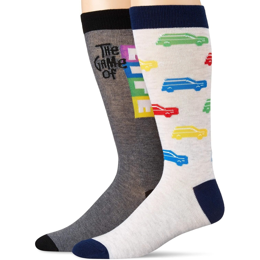 image:imagemens Hasbro Board Games Single Crew Casual Sock The Game of Lifegrey 10 13 US