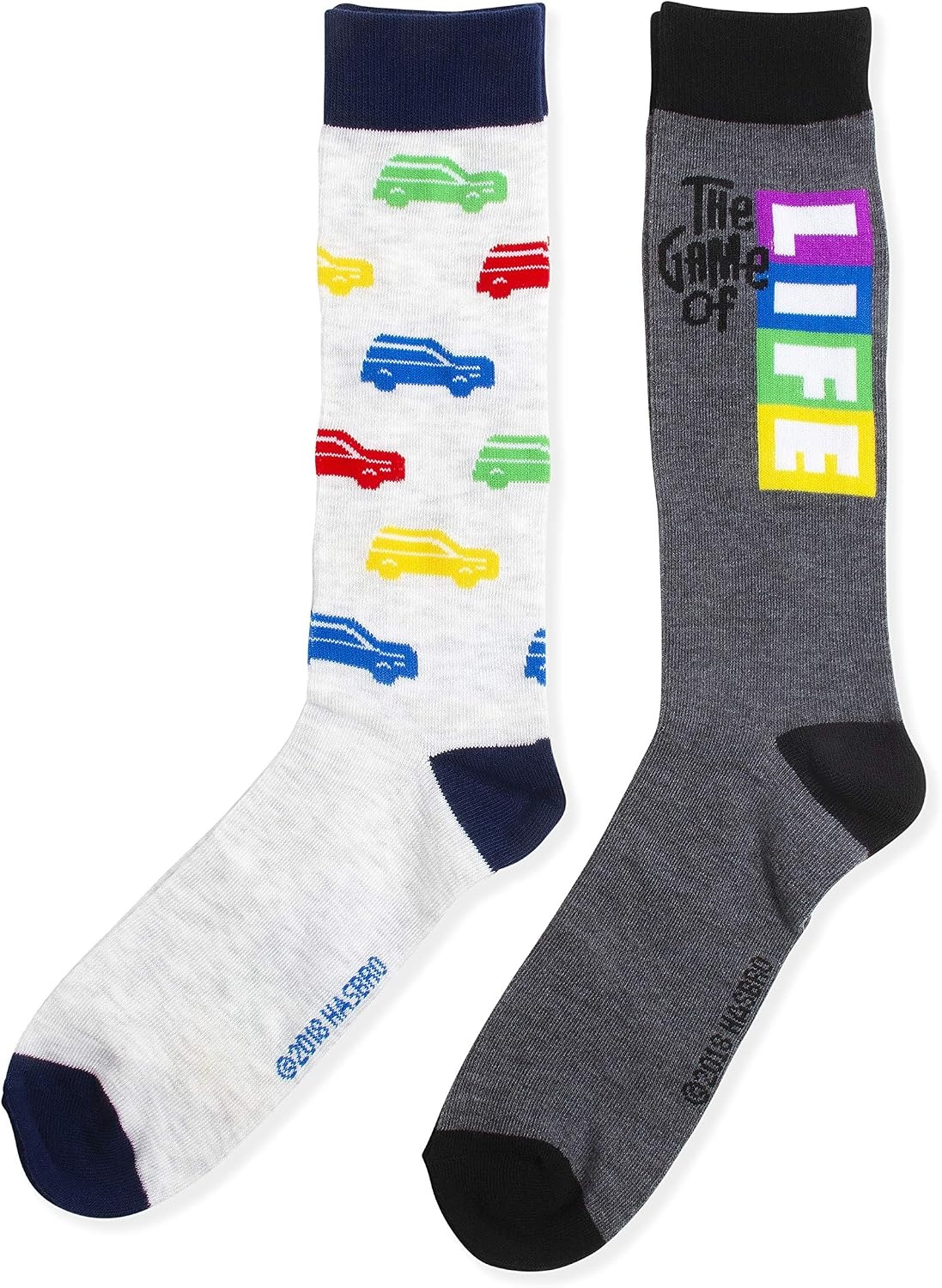 image:imagemens Hasbro Board Games Single Crew Casual Sock The Game of Lifegrey 10 13 US