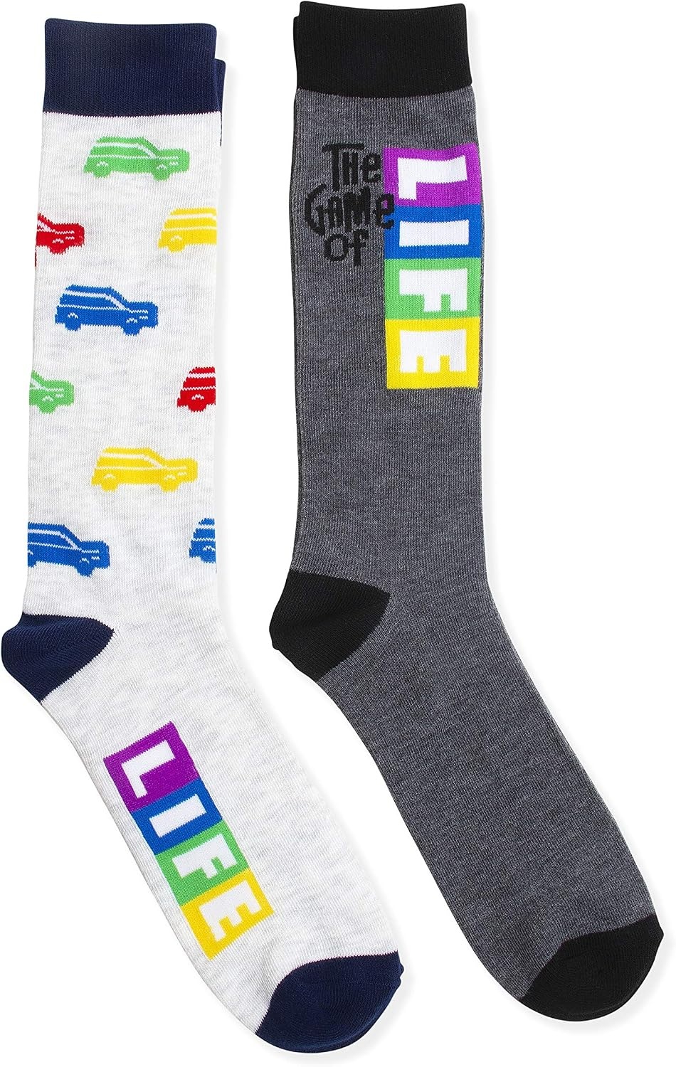 image:imagemens Hasbro Board Games Single Crew Casual Sock The Game of Lifegrey 10 13 US