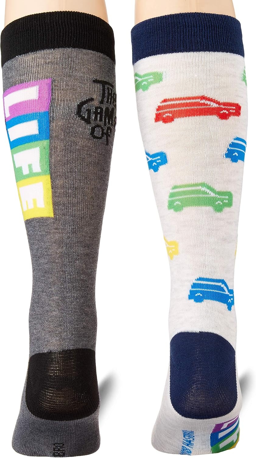 image:imagemens Hasbro Board Games Single Crew Casual Sock The Game of Lifegrey 10 13 US