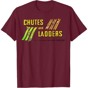 Chutes And Ladders Classic Logo T-Shirt(Burgundy)