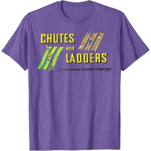 Chutes And Ladders Classic Logo T-Shirt(Purple Heather)