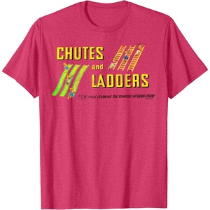 Chutes And Ladders Classic Logo T-Shirt(Red Heather)