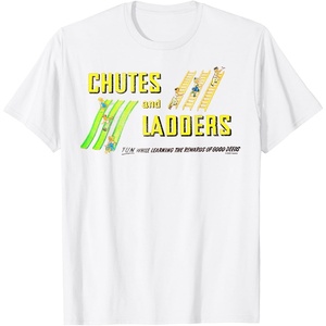 Chutes And Ladders Classic Logo T-Shirt(White)