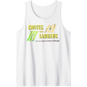 Chutes And Ladders Classic Logo Tank Top(White)