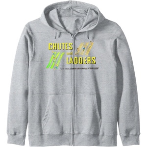 Chutes And Ladders Classic Logo Zip Hoodie(Heather Grey)