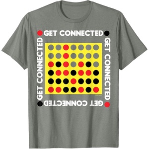 Connect Four Game Box Up T-Shirt(Olive Heather)