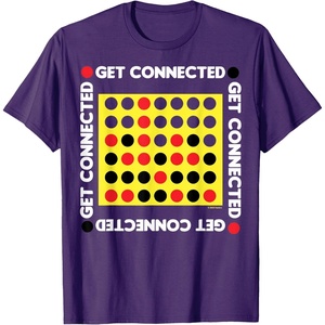 Connect Four Game Box Up T-Shirt(Purple)