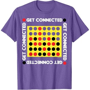 Connect Four Game Box Up T-Shirt(Purple Heather)