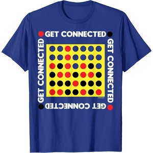 Connect Four Game Box Up T-Shirt(Royal Blue)