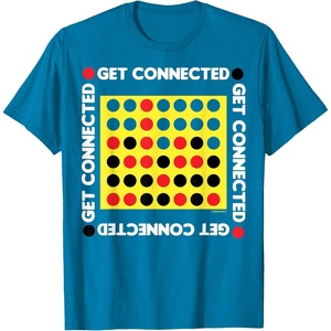 Connect Four Game Box Up T-Shirt(Sapphire Blue)