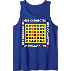 Connect Four Game Box Up Tank Top(Royal Blue)