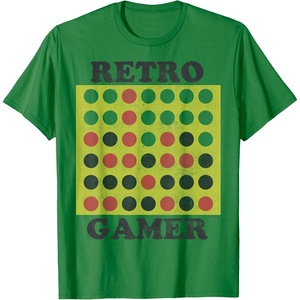 Connect Four Retro Gamer Board T-Shirt(Kelly Green)