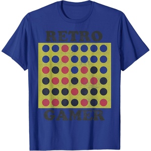 Connect Four Retro Gamer Board T-Shirt(Royal Blue)