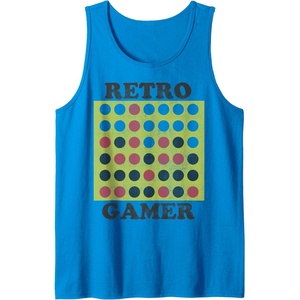 Connect Four Retro Gamer Board Tank Top(Sapphire Blue)