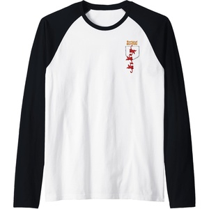 Faux Pocket Raglan Baseball Tee(Black/White)