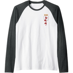 Faux Pocket Raglan Baseball Tee(Dark Heather Grey/White)