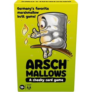 Hasbro Gaming Arschmallows Game | Marshmallow Butt Game | Funny Party Card Games for Teens, Adults, and Families | 2 to 6 Players | Indoor Summer Activities | Ages 13+ (Amazon Exclusive)