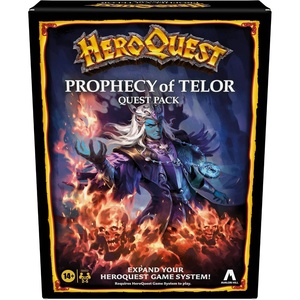 Hasbro Gaming Avalon Hill HeroQuest Prophecy of Telor Quest Pack, Requires HeroQuest Game System to Play, Dungeon Crawler Games, Ages 14+, 2-5 Players, Strategy Games(Thematic)