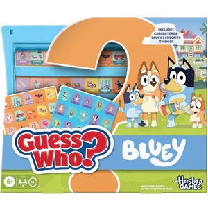Hasbro Gaming Guess Who? Bluey Edition Game | Bluey Characters and Objects | Fun Kids Board Games for Families | 2 Players | 15 Mins. | Travel Friendly | Ages 6+