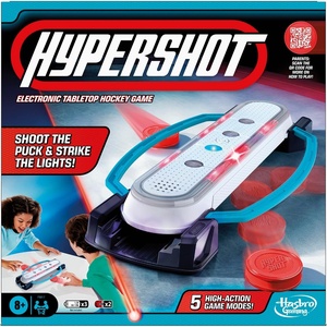 Hasbro Gaming Hypershot Electronic Tabletop Hockey Game | 5 Games in 1 | Music, Lights, and Sounds | Ages 8 and Up | for 1 to 2 Players | Kids Board Games