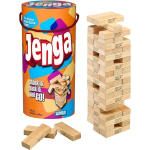 Hasbro Gaming Jenga Wooden Blocks Stacking Tumbling Tower Game | Party Games for Kids & Families | Stocking Stuffers | Ages 6+ (Amazon Exclusive)(3.15 X 4.53 X 11.02)