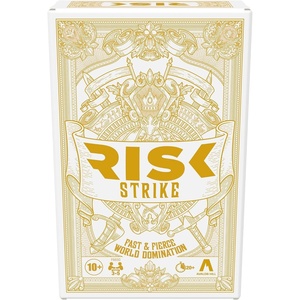 Hasbro Gaming Risk Strike Cards and Dice Game for Adults, Teens, and Kids, Quick-Playing Strategy Game, 2-5 Players, 20 Min. Average, Fun Summer Activities, Vacation Travel Essentials, Ages 10+(Medium)