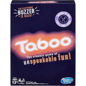 Hasbro Gaming Taboo Party Board Game with Buzzer for Kids Ages 13 and Up (Amazon Exclusive)