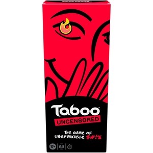 Hasbro Gaming Taboo Uncensored Board Game for Adults Only | Ages 17+ | 4+ Players | 20 Mins. Avg. | Hilarious NSFW Party Games for Adults