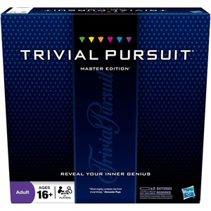 Hasbro Gaming Trivial Pursuit Master Edition Trivia Game, Board Games for Adults and Teens, Includes Electronic Timer, Trivia Games for 2 to 6 Players, Ages 16 and Up (Amazon Exclusive)(Standard Packaging)