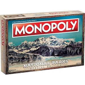 Monopoly National Parks 2020 Edition | Featuring Over 60 National Parks from Across The United States | Iconic Locations Such as Yellowstone, Yosemite, Grand Canyon, and More | Licensed Monopoly Game | lawn-game-equipment