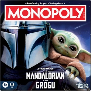 Monopoly: Star Wars The Mandalorian and Grogu Edition Board Game | Inspired by the Film | Family Games for Kids and Adults | 2-6 Players | Ages 8+