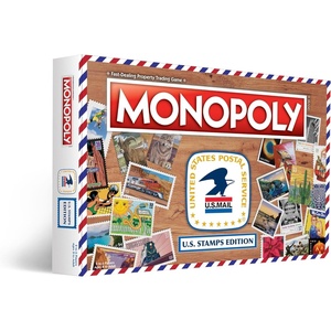 Monopoly: U.S. Stamps Edition | Buy, Sell, Trade Iconic & Collectible USPS Stamps | Classic Monopoly Game | Officially-Licensed United States Postal Service Merchandise