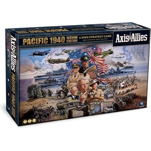 Renegade Game Studios Axis & Allies 1940 Pacific Second Edition WWII Strategy Board Game, War Miniatures, Two to Four Players, Ages Fourteen Plus
