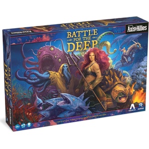 Renegade Game Studios Battle for The Deep Strategy Board Game, Axis & Allies, 2v2 Team-Based Tabletop Miniature Warfare