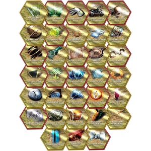 Renegade Game Studios Heroscape Glyph Pack Expansion – 33 Glyphs, Miniatures Strategy Game Add-On for Enhanced Tactical Gameplay