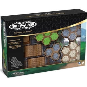 Renegade Game Studios Heroscape Terrain Expansion, 63 Hex Tiles, Lands of Valhalla Customizable Board Game, Ages 14+