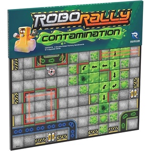Renegade Game Studios Robo Rally Board Game Expansion – Contamination with Trap Doors & Chop Shops, 2-6 Players