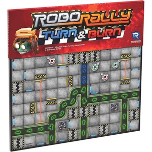 Renegade Game Studios Robo Rally: Turn & Burn Expansion Board Game – Strategy, Ages 12+, 2-6 Players