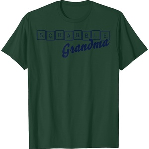 Scrabble Grandma Tiles T-Shirt(Dark Green)