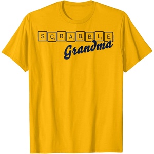 Scrabble Grandma Tiles T-Shirt(Golden Yellow)