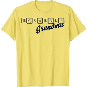 Scrabble Grandma Tiles T-Shirt(Lemon Yellow)
