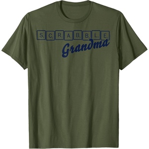 Scrabble Grandma Tiles T-Shirt(Olive Green)