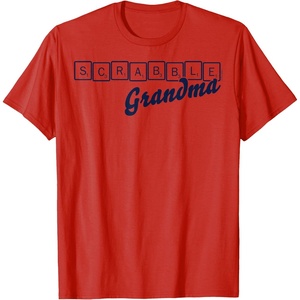 Scrabble Grandma Tiles T-Shirt(Red)