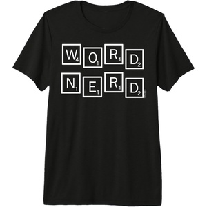 Scrabble Word Nerd Tiles Premium Tri-blend T-Shirt(Black)