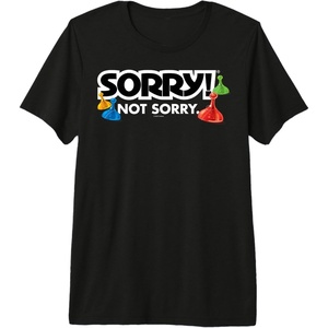 Sorry Not Sorry Logo Premium Tri-blend T-Shirt(Black)