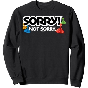 Sorry Not Sorry Logo Sweatshirt(Black)