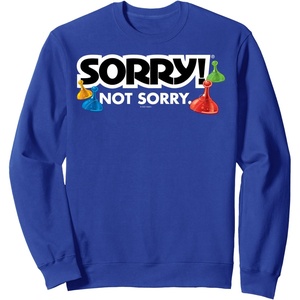 Sorry Not Sorry Logo Sweatshirt(Royal Blue)