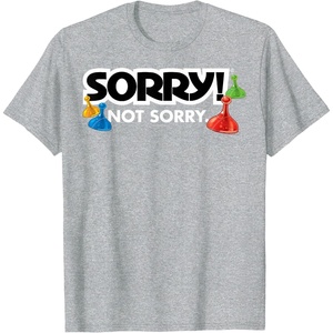 Sorry Not Sorry Logo T-Shirt(Heather Grey)