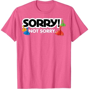 Sorry Not Sorry Logo T-Shirt(Pink Heather)